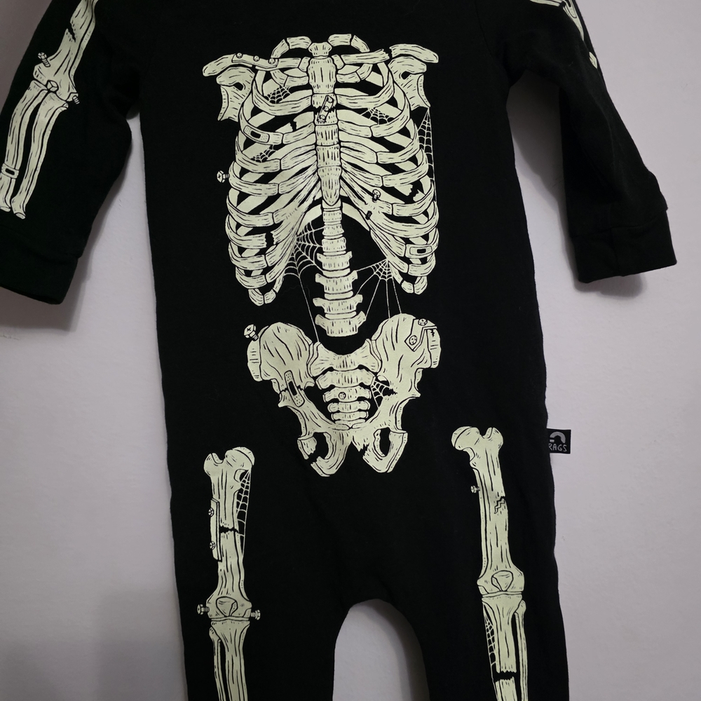 Rags to Raches Black and White Skeleton